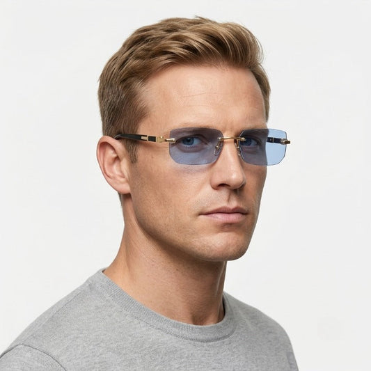 Sunglasses Rimless Rectangular UV400