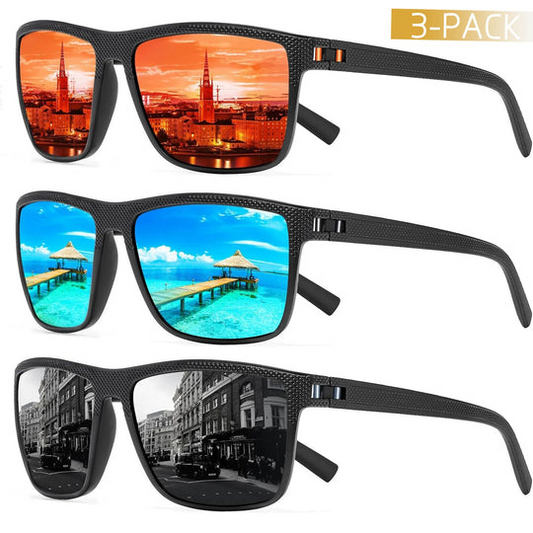 Sunglasses Set Polarized 100% UV Protection Set of 3