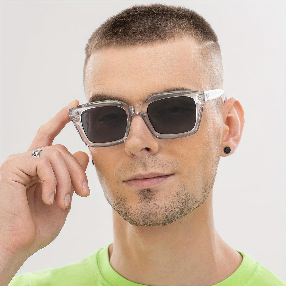 Sunglasses Square Polycarbonate UV400 Protection