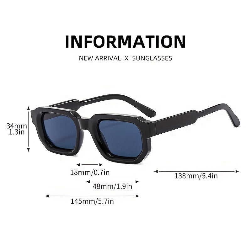 Sunglasses Square Retro Shatterproof Polycarbonate Lightweight