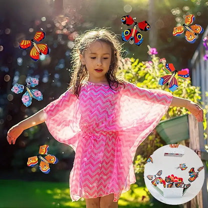 Surprise Butterflies Manual Wind-Up Reusable Set of 10