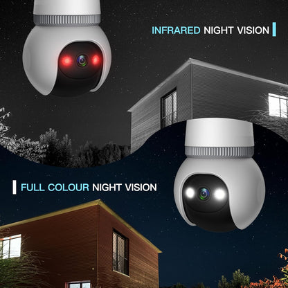 Surveillance Camera Bulb 4MP Dual-Band Wi-Fi Night Vision