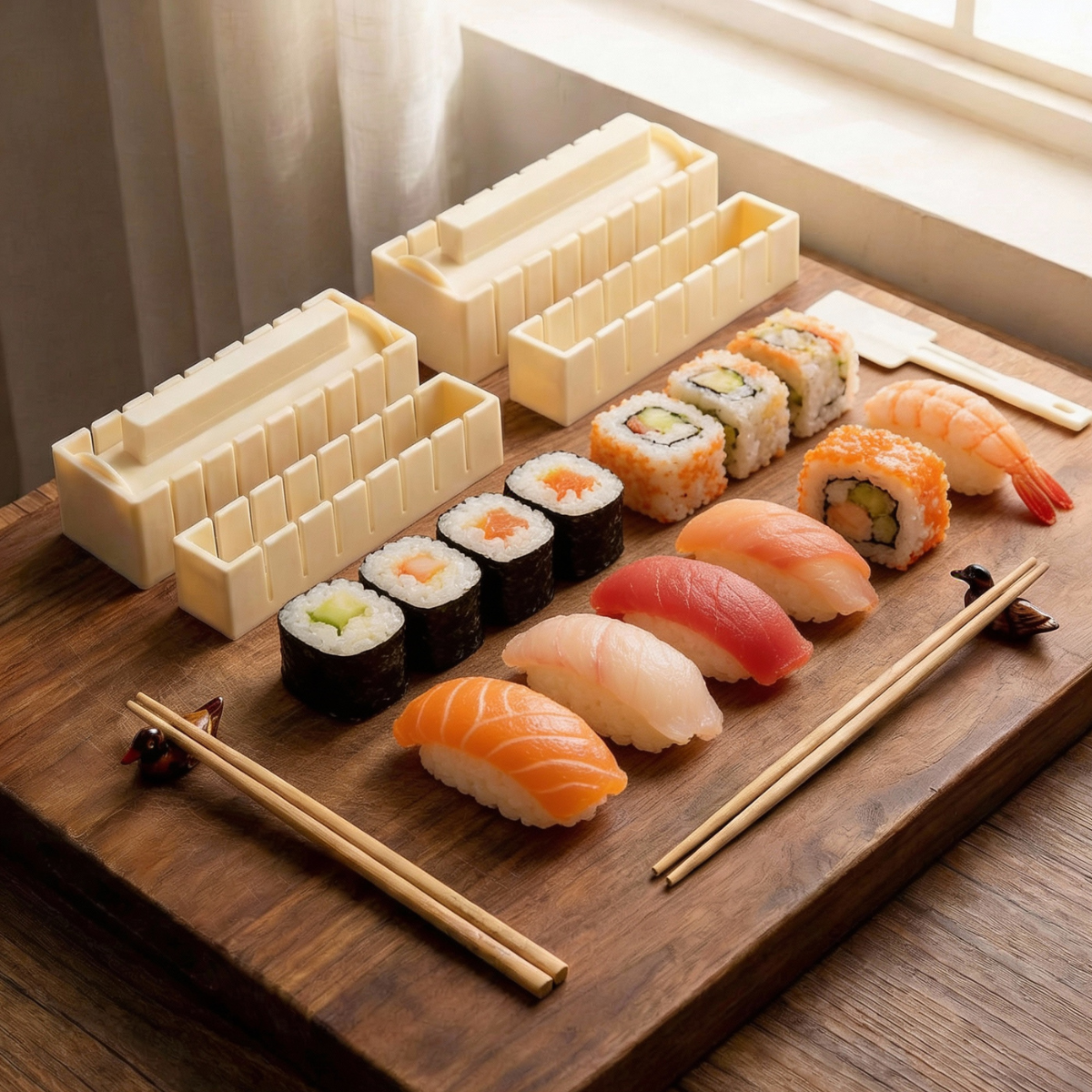 Sushi Mold Kit Cutting-Guided BPA-Free Dishwasher-Safe