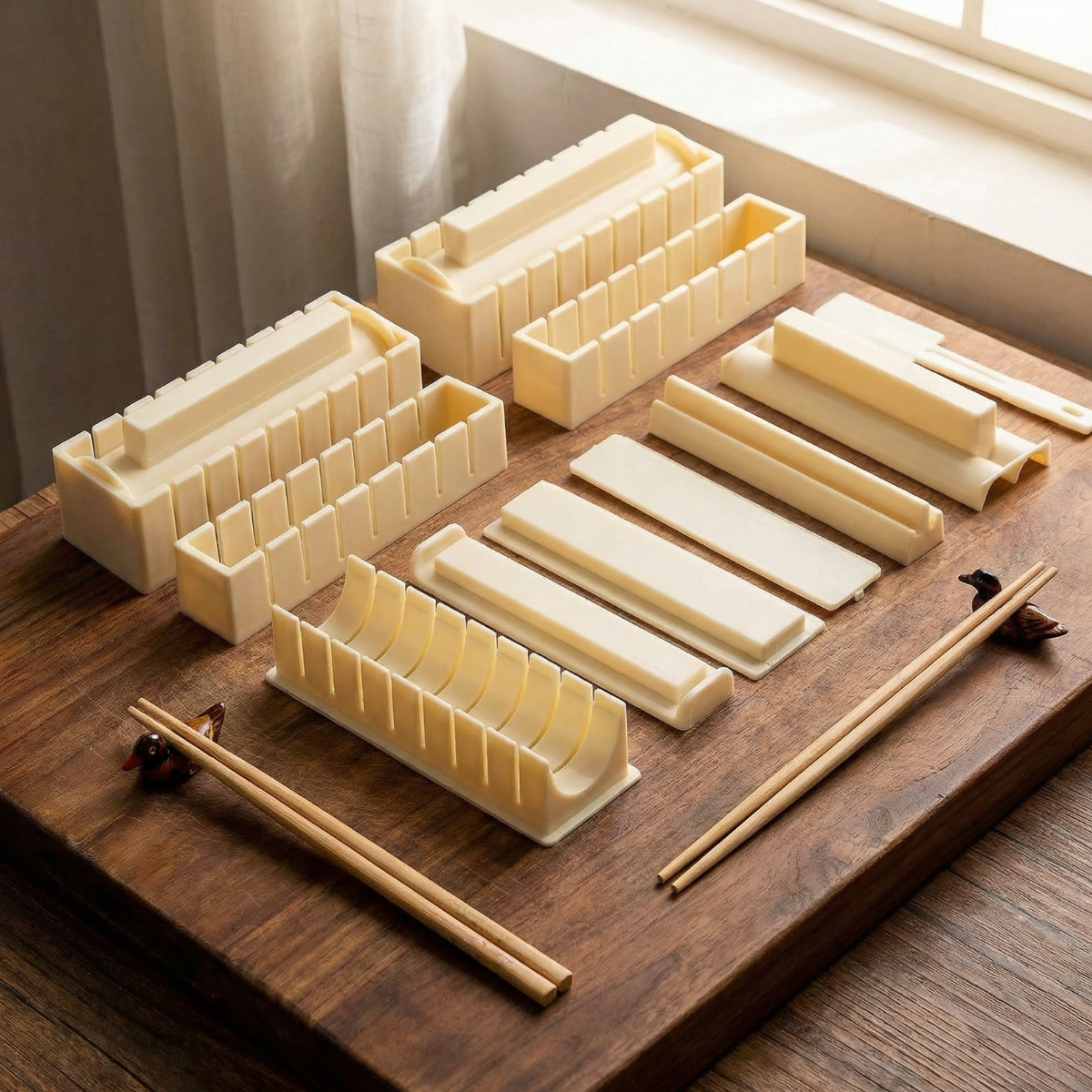 Sushi Mold Kit Cutting-Guided BPA-Free Dishwasher-Safe