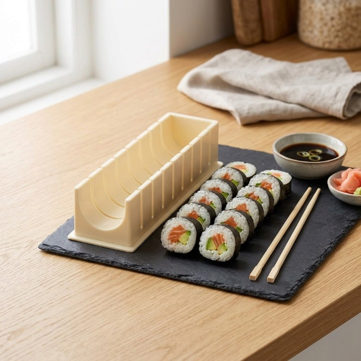 Sushi Mold Kit Cutting-Guided BPA-Free Dishwasher-Safe