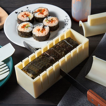 Sushi Mold Kit Cutting-Guided BPA-Free Dishwasher-Safe