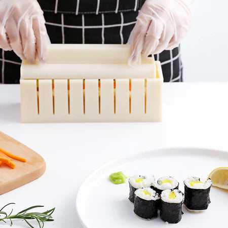 Sushi Mold Kit Cutting-Guided BPA-Free Dishwasher-Safe