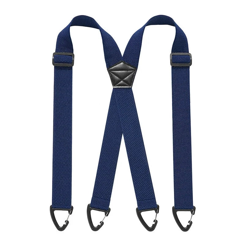 Suspenders Adjustable Wide Elastic Belt Loop Hooks