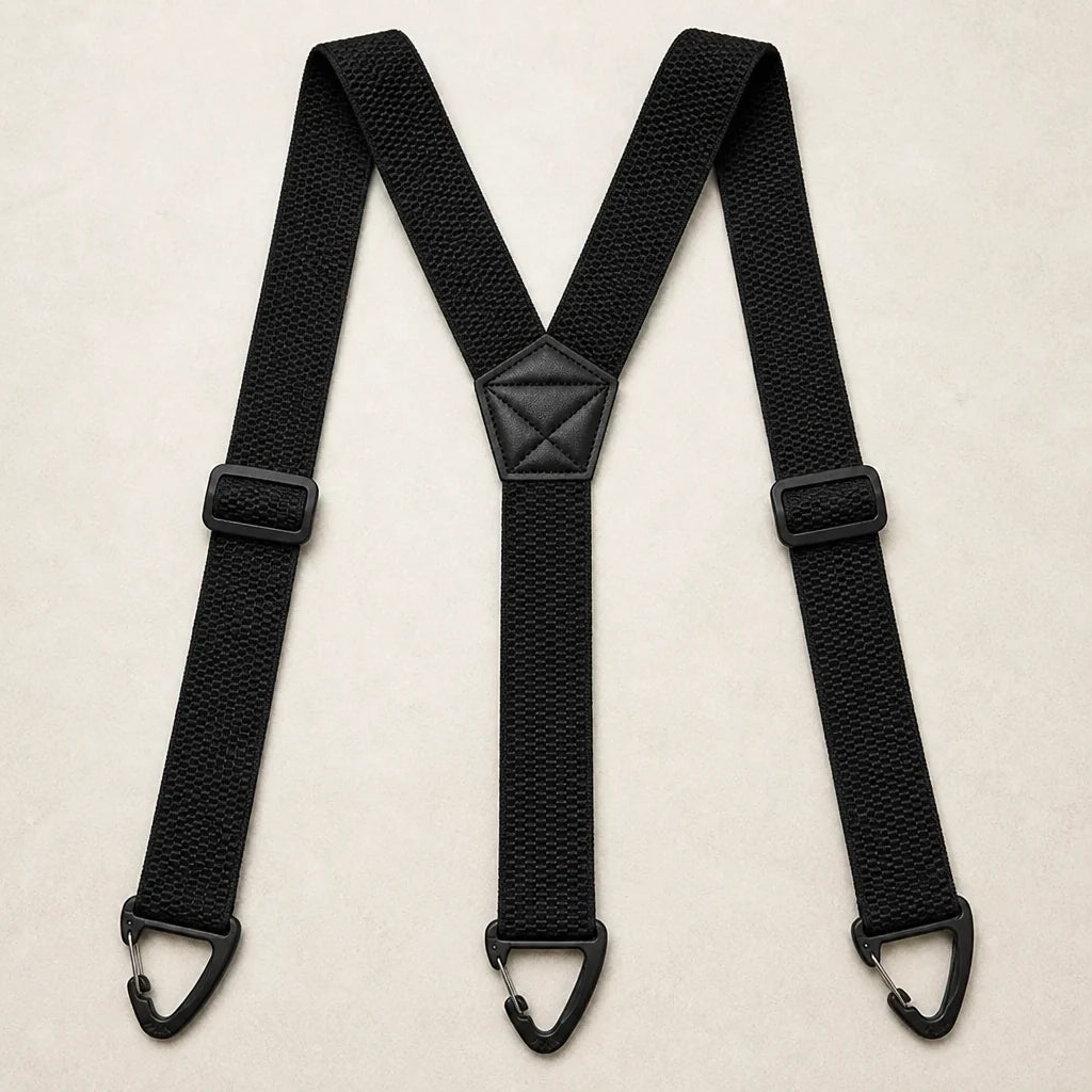 Suspenders Adjustable Wide Elastic Belt Loop Hooks