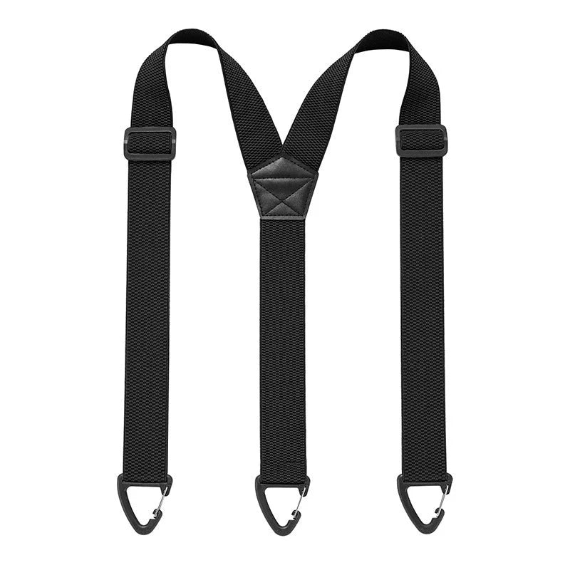 Suspenders Adjustable Wide Elastic Belt Loop Hooks