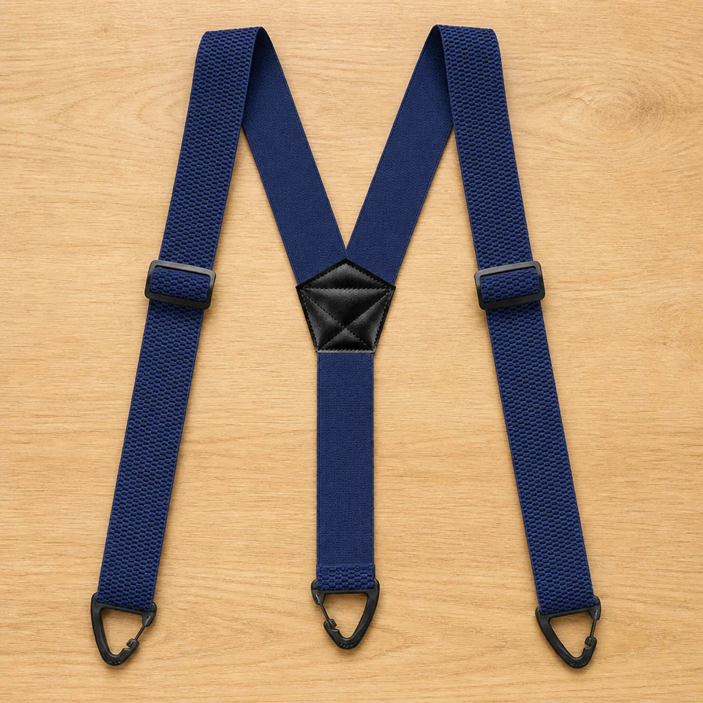 Suspenders Heavy-Duty Elastic Adjustable Metal Clips