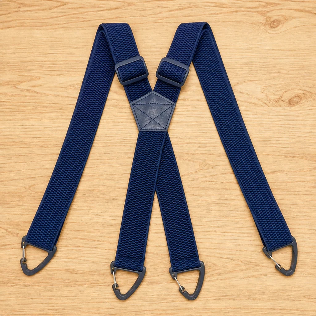 Suspenders Heavy-Duty Elastic Adjustable Metal Clips