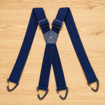 Suspenders Heavy-Duty Elastic Adjustable Metal Clips