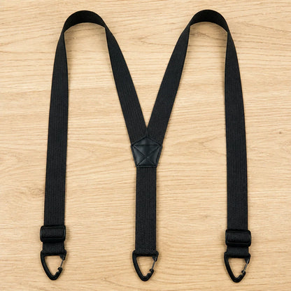 Suspenders Heavy-Duty Elastic Adjustable Metal Clips