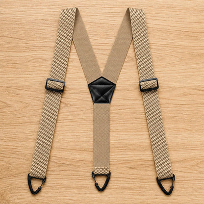 Suspenders Heavy-Duty Elastic Adjustable Metal Clips