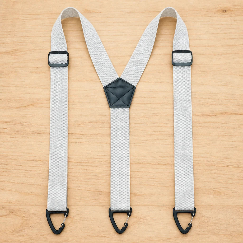 Suspenders Heavy-Duty Elastic Adjustable Metal Clips