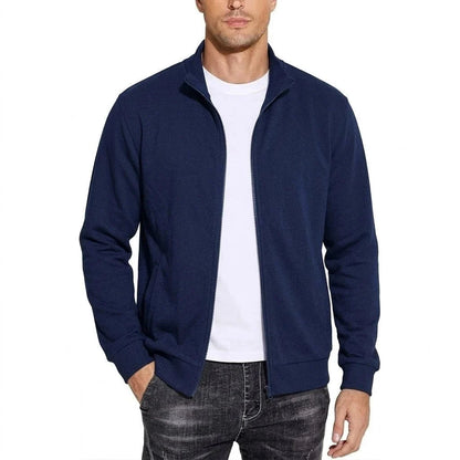 Sweatshirt Jacket Cotton Zip-Up Relaxed Fit