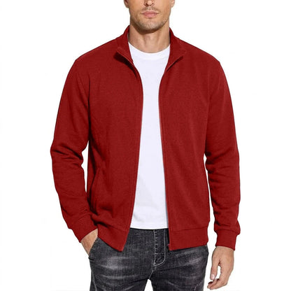 Sweatshirt Jacket Cotton Zip-Up Relaxed Fit
