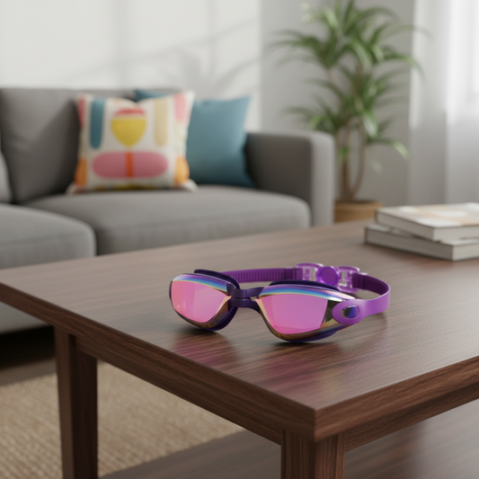 Swim Goggles Anti-Fog & UV Protection Adjustable Strap