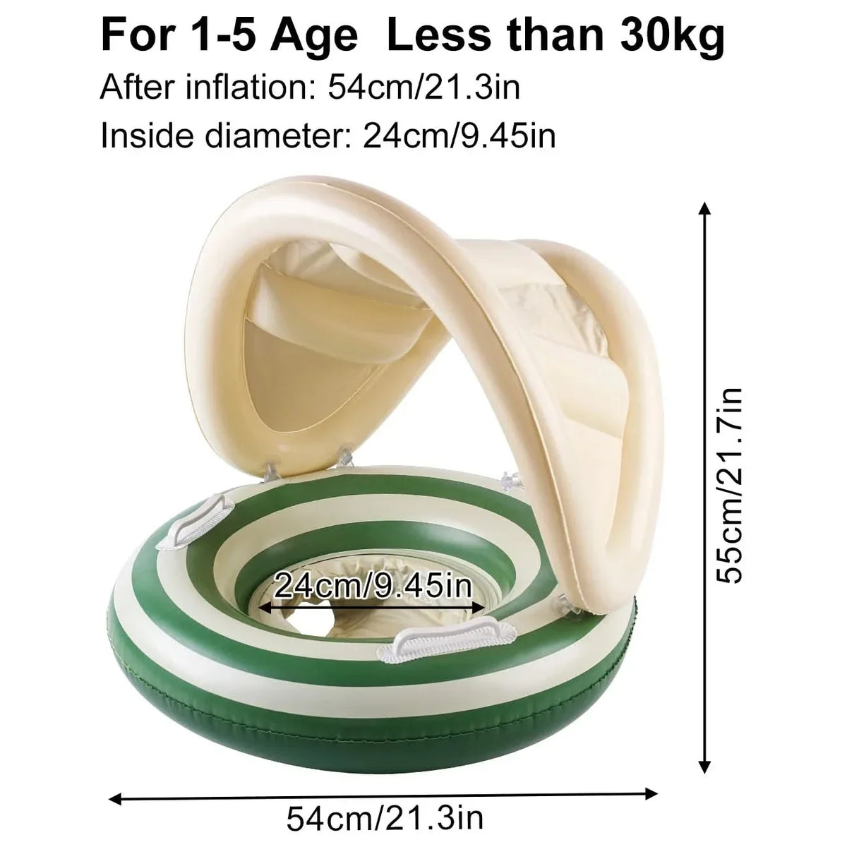 Swim Shorts Inflatable Floating Design With Handles & Rings