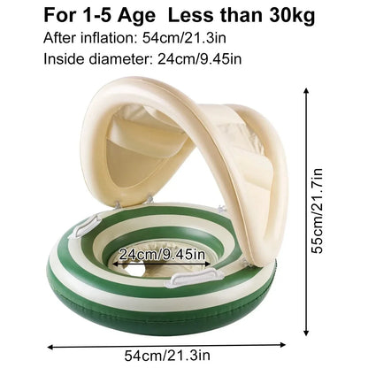 Swim Shorts Inflatable Floating Design With Handles & Rings