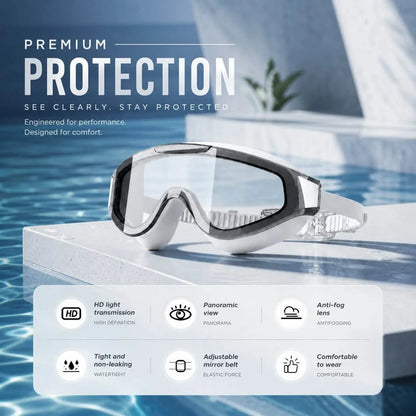 Swimming Goggles Anti-Fog HD Lenses Silicone Seal