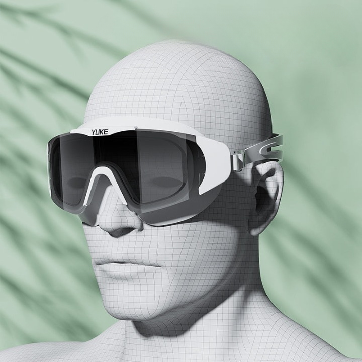 Swimming Goggles High-Res Anti-Fog Lenses & Silicone Seal