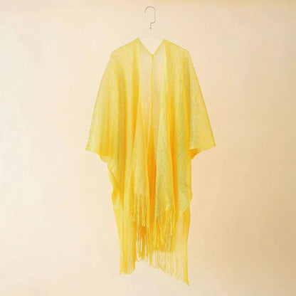 Swimsuit Cover-Up Set Lightweight Chiffon Kimono & Sarong