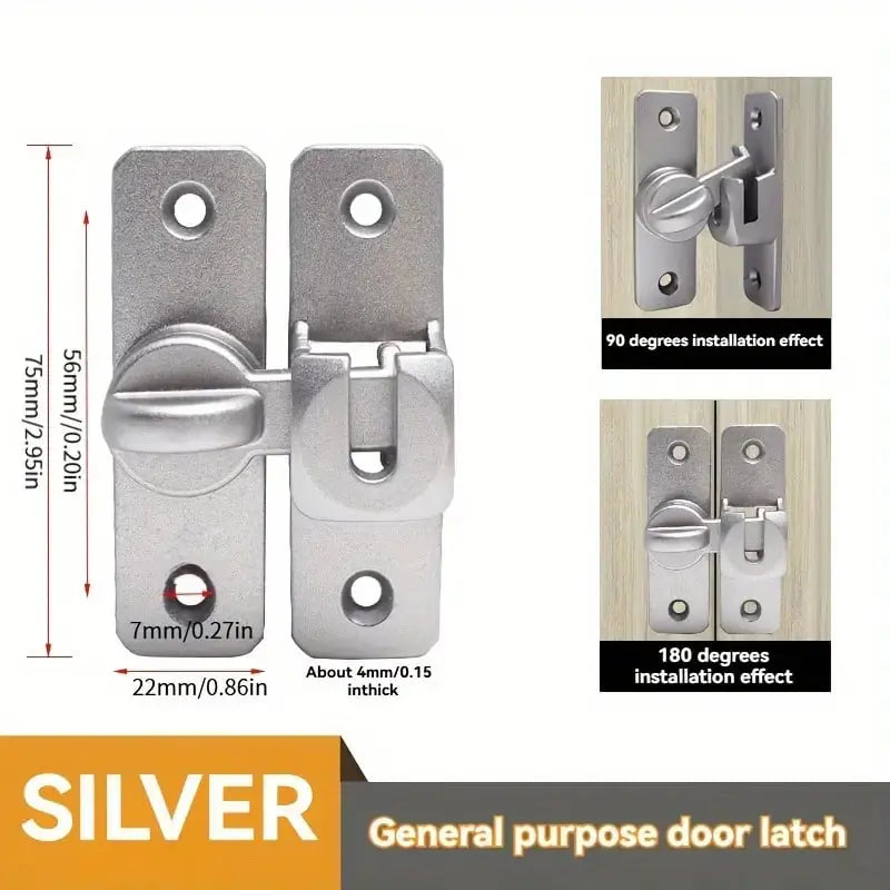 Swing Bolt Lock Corrosion-Resistant Aluminum Set of 2