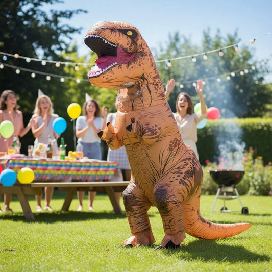 T-Rex Costume Battery-Powered Blower & Clear Viewing Window