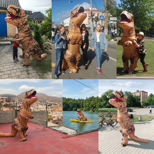 T-Rex Costume Battery-Powered Blower & Clear Viewing Window