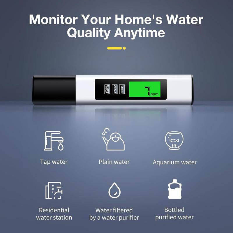 TDS Meter 4-in-1 Titanium Sensor Backlit Display