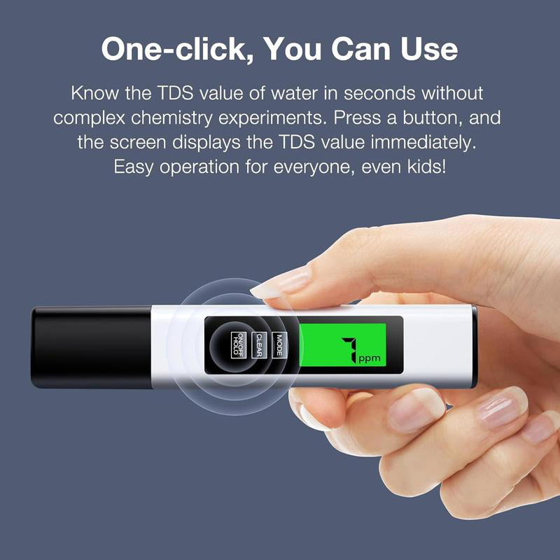 TDS Meter 4-in-1 Titanium Sensor Backlit Display