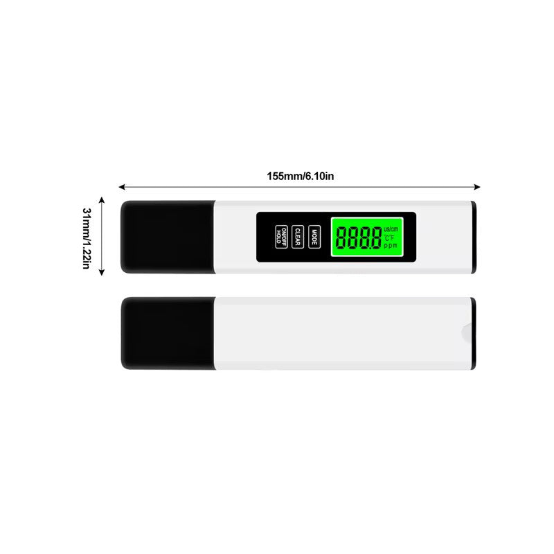 TDS Meter 4-in-1 Titanium Sensor Backlit Display
