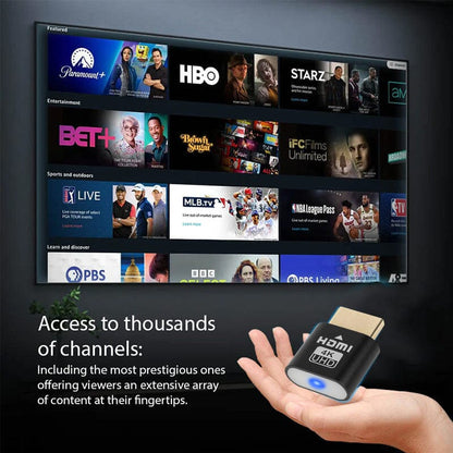 TV Streaming Device 4K HDMI Plug-and-Play Setup