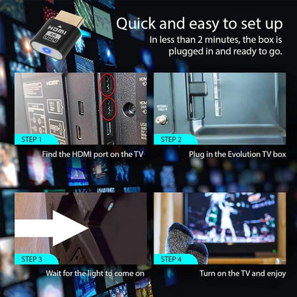TV Streaming Device 4K HDMI Plug-and-Play Setup