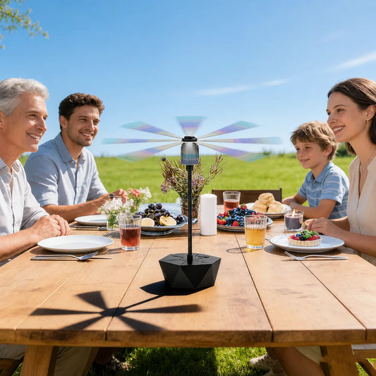 Table Fan 360° Flexible Neck Cordless & Quiet
