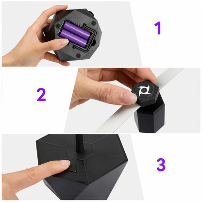 Table Fan 360° Flexible Neck Cordless & Quiet