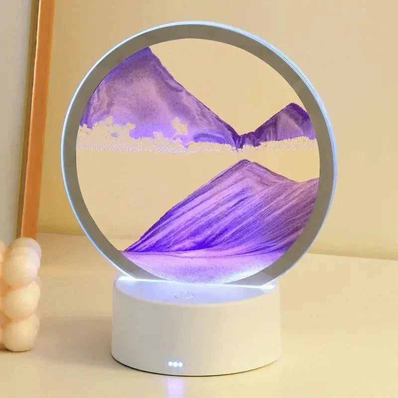 Table Lamp 3D Flowing Sand & Ambient LED