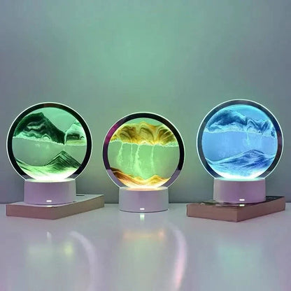 Table Lamp 3D Flowing Sand & Ambient LED