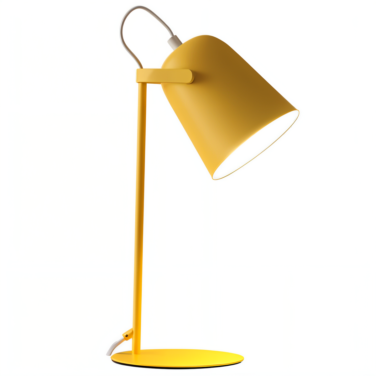 Table Lamp Adjustable Shade & Stable Metal Base E27 Socket
