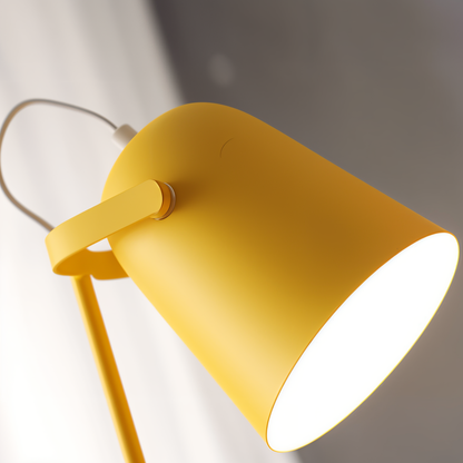Table Lamp Adjustable Shade & Stable Metal Base E27 Socket