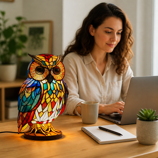 Table Lamp Animal-Shaped Resin Dimmable LED