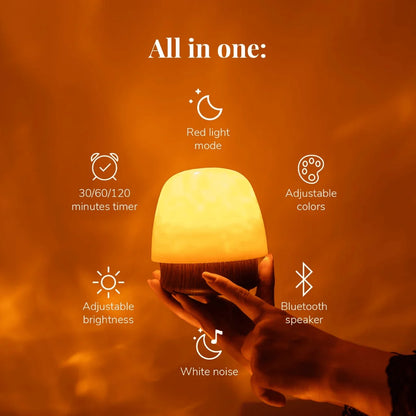 Table Lamp Bluetooth Speaker 16-Color LED Remote Control