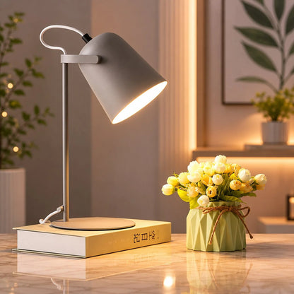 Table Lamp Bucket Design Macaron Colors Plug-In