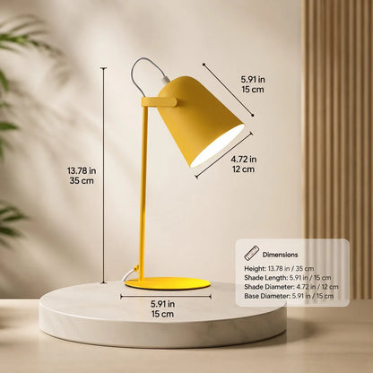 Table Lamp Bucket Design Macaron Colors Plug-In