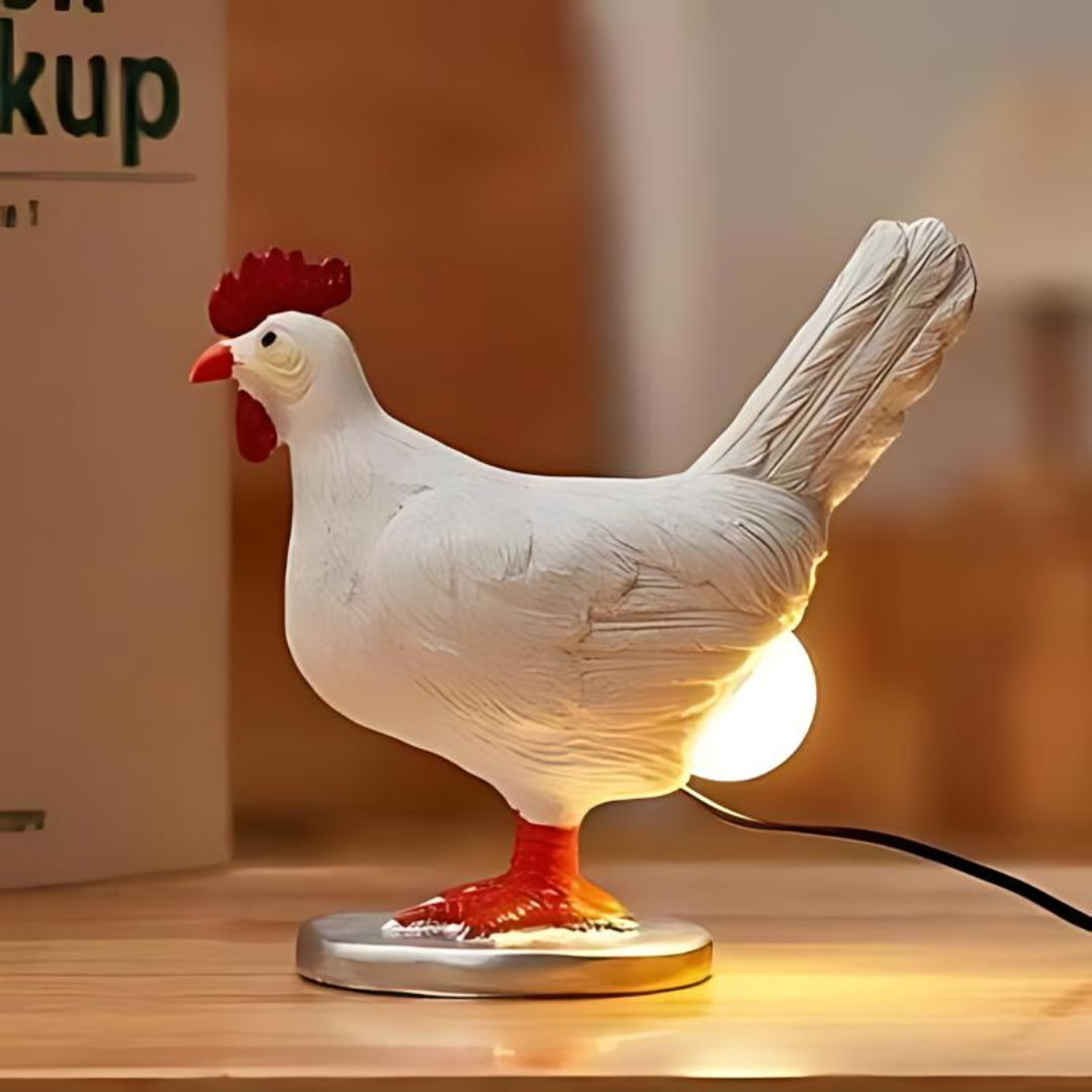 Table Lamp Chicken Shape Warm LED Energy-Saving