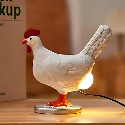 Table Lamp Chicken Shape Warm LED Energy-Saving