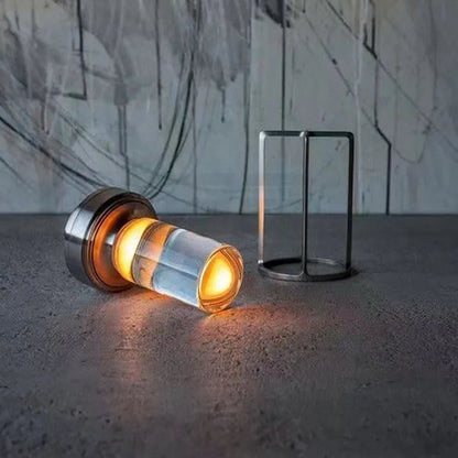 Table Lamp Cordless Dimmable Crystal-Inspired Design
