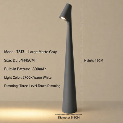 Table Lamp Cordless Rechargeable 3-Level Touch Dimming